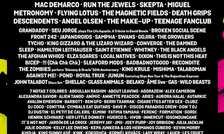 EIS O CARTAZ COMPLETO DO PRIMAVERA SOUND (BARCELONA)